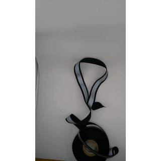 Taśma Odblaskowa Rypsowa 2,5cm Żółta / Pomarańczowa / Czarna | Pasmanteria Szpilka