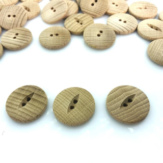 Guziki Drewniane 22 mm Naturalne z Grawerem | Eko Boho