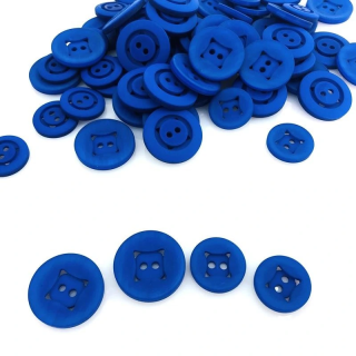 Guzik Chabrowy Matowy 17mm i 23mm – Nowoczesny Design, 2 Dziurki