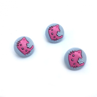Guziki Kotki Różowe | Bajkowe Guziki do Ubranek Dziecięcych
