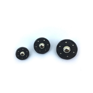 Guziki Industrialne Tarcza z Nitami | Punk/Rock Styl