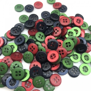 Guziki Koszulowe Klasyczne z Rantem 4 Dziurki 11mm | Pasmanteria Szpilka