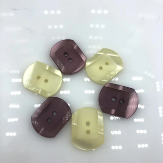Guziki Geometryczne Podłużne Beczułki 22x15mm | Pasmanteria Szpilka