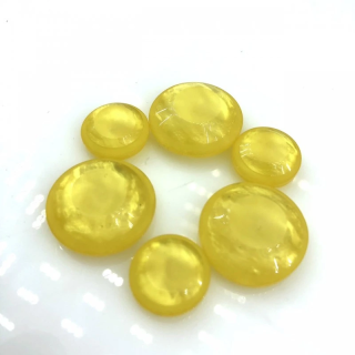 Guziki Miodowe Bursztynowe z Tunelem 15mm i 21mm | Pasmanteria Szpilka