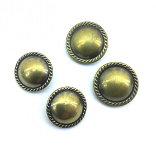 Guziki 15/20mm Złoto Pleciony Rant | Retro