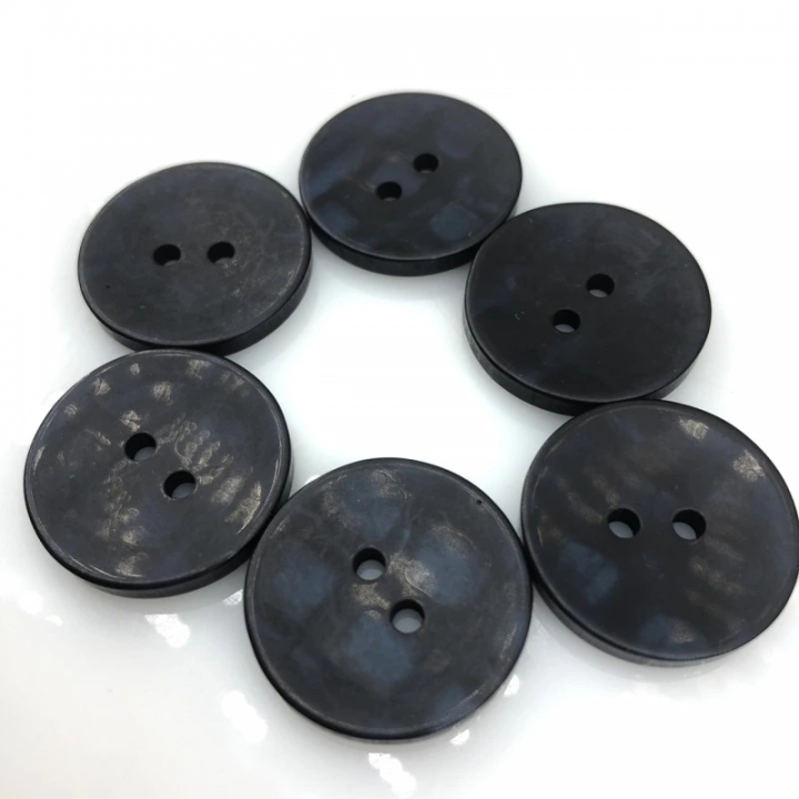 Guziki Granatowe Postarzane Vintage 22mm 2 Dziurki | Pasmanteria Szpilka