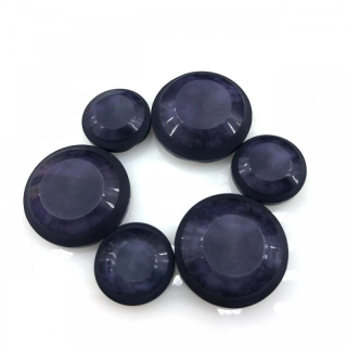 Guziki Ciemnofioletowe z Tunelem 15mm 20mm Ozdobne | Pasmanteria Szpilka